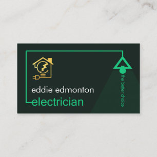 Carte De Visite Circuit de lampe d'électricien simple