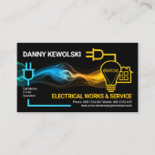 Carte De Visite Circuit d'énergie électrique créative (Devant)