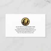 Carte De Visite Circuit électrique créatif sur le toit (Dos)