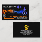 Carte De Visite Circuit électrique de l'énergie de foudre (Devant / Derrière)