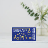 Carte De Visite Circuit électrique Gold Home (Debout devant)