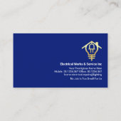 Carte De Visite Circuit électrique Gold Home (Dos)