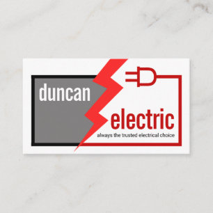 Carte De Visite Circuit Électrique Simple et Élégant