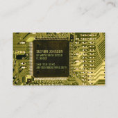 Carte De Visite Circuit imprimé aux PCB verts, ingénierie technolo (Dos)