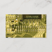 Carte De Visite Circuit imprimé aux PCB verts, ingénierie technolo (Devant)