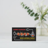 Carte De Visite Circuit imprimé électrique créatif (Debout devant)
