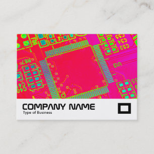 Carte De Visite Circuiterie Abstraite Colorée