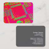 Carte De Visite Circuitrie Abstraite colorée (Devant / Derrière)