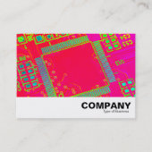 Carte De Visite Circuitrie Abstraite colorée (Devant)