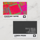 Carte De Visite Circuitrie Abstraite colorée (Devant / Derrière)