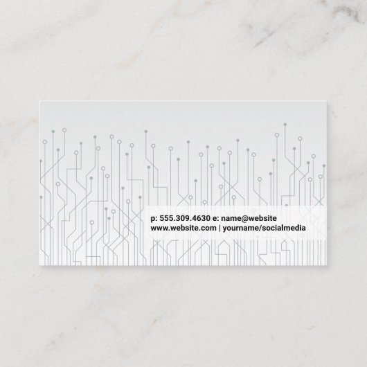 Carte De Visite Circuitrie | Codage technique (Dos)