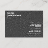 Carte De Visite Circuitrie - Noir (Dos)