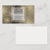 Carte De Visite Circuits | Code binaire (Devant / Derrière)