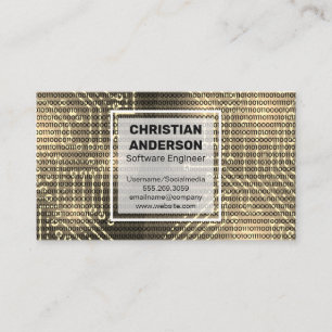 Carte De Visite Circuits   Code binaire