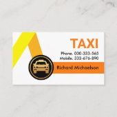 Carte De Visite Circuits de Taxi Jaune Partager (Dos)