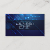 Carte De Visite Circuits Monogrammes des compétences Internet du c (Devant)