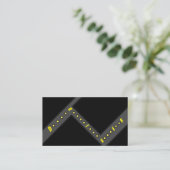 Carte De Visite Circulaire de chauffeur de taxi ou de chauffeur de (Debout devant)