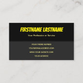 Carte De Visite Circulaire de chauffeur de taxi ou de chauffeur de (Dos)