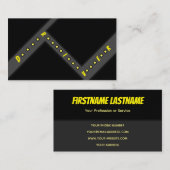 Carte De Visite Circulaire de chauffeur de taxi ou de chauffeur de (Devant / Derrière)