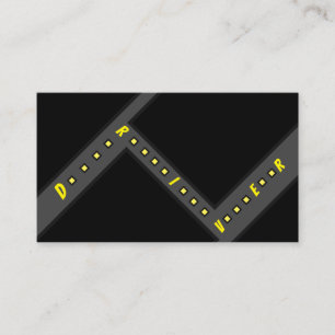 Carte De Visite Circulaire de chauffeur de taxi ou de chauffeur de