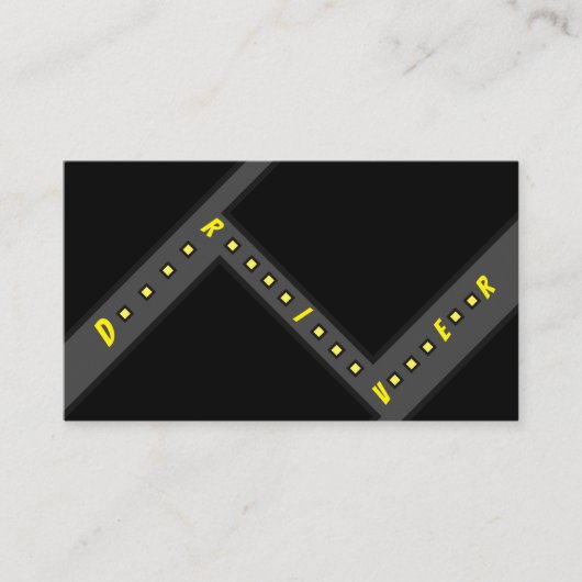 Carte De Visite Circulaire de chauffeur de taxi ou de chauffeur de (Devant)