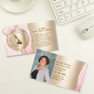Carte De Visite Circulaire de l'agent de signature de prêt public