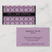 Carte de visite Circulaire Moderne Casquette, Lava (Devant / Derrière)