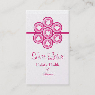 Carte de visite circulaire Starburst, Magenta