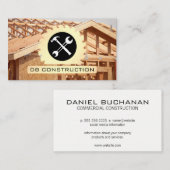 Carte De Visite Circular Saw | Hammer Wrench | Construction Build (Devant / Derrière)