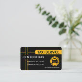 Carte De Visite Circuler Des Itinéraires De Taxi Jaune (Debout devant)