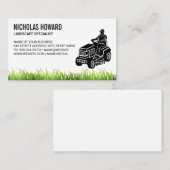 Carte De Visite Circuler Sur L'Équipement De Pelouse | Lames d'her (Devant / Derrière)