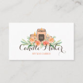 Carte De Visite cire à bougie soja faite maison (Devant)