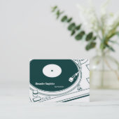 Carte De Visite Cire/Tourne-disque de vieille école (Debout devant)