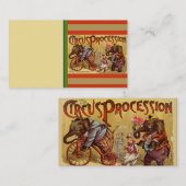 Carte De Visite Cirque (Devant / Derrière)