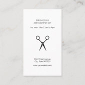 Carte De Visite Cisaillement de l'Icône des cheveux des femmes | S (Dos)