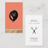 Carte De Visite Cisaillement de l'Icône des cheveux des femmes | S (Devant / Derrière)