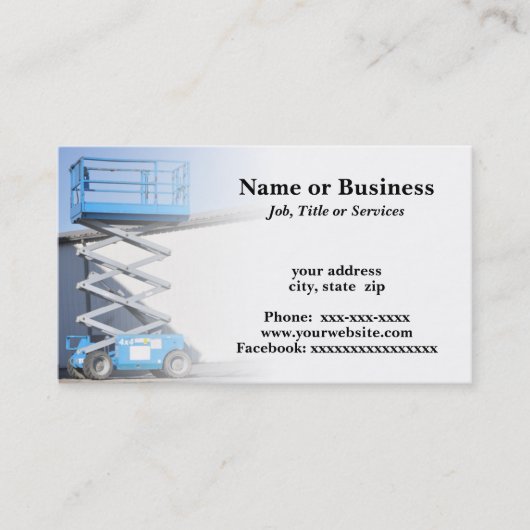 Carte De Visite cisaillement ou plate-forme (Devant)