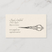 Carte De Visite Ciseau à bijoux Vintage (Dos)