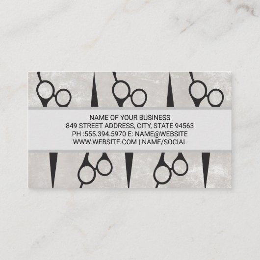Carte De Visite Ciseaux (Dos)