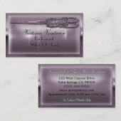 Carte De Visite Ciseaux 3,5" de vanité de Sweedlepiper x 2" (Devant / Derrière)