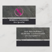 Carte De Visite Ciseaux à Cheveux | Logo de Salon (Devant / Derrière)