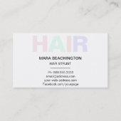 Carte De Visite Ciseaux antiques minimaux simples de pastels de (Dos)