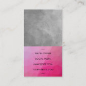 Carte De Visite Ciseaux | Aquarelle géométrique (Dos)