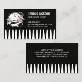 Carte De Visite Ciseaux Barberpole | Comb (Devant / Derrière)
