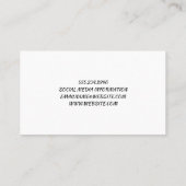 Carte De Visite Ciseaux Barbershop | Logo Pole en barbre (Dos)