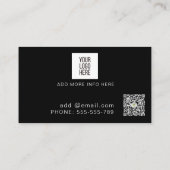 Carte De Visite Ciseaux blancs en barbier de profession simple (Dos)