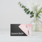 Carte De Visite Ciseaux | Bloc de couleur Artistique (Debout devant)