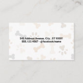 Carte De Visite Ciseaux | Chat Dog Love | Groomer | Code QR (Dos)