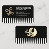 Carte De Visite Ciseaux Cheveux | Salon Beauté (Devant / Derrière)