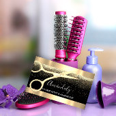 Carte De Visite Ciseaux Coiffeur Coiffeur Confetti Or